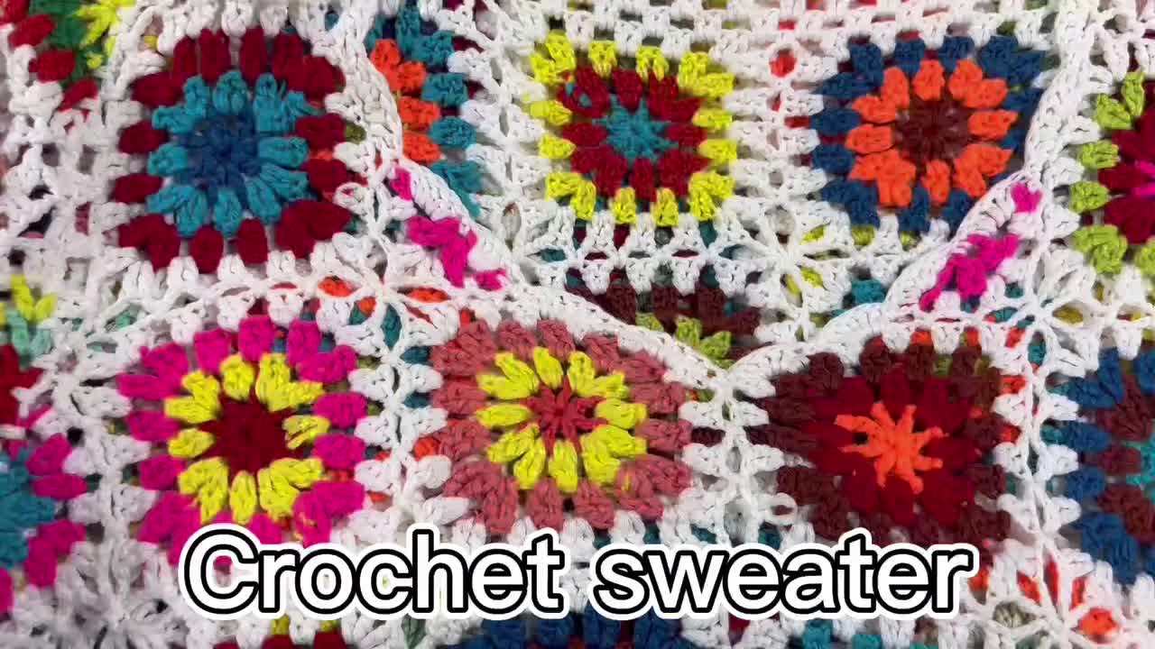 Hot sale crochet dress woman sweater girl  (1)
